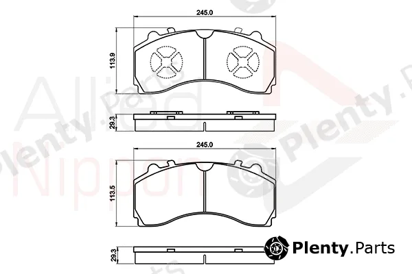 Comline ACV080HD — Brake Pad Set, disc brake ANL Braking