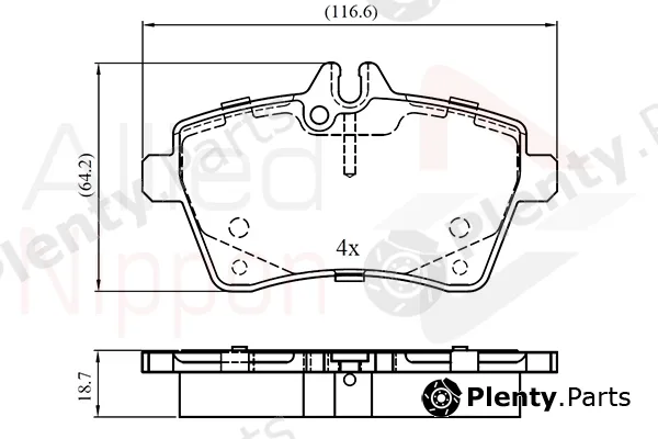 Comline ADB01592 — Brake Pad Set, disc brake ANL Braking
