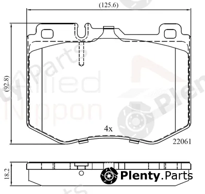 Comline ADB02348 — Brake Pad Set, disc brake ANL Braking