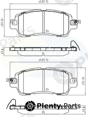 Comline CBP36115 — Brake Pad Set, disc brake Comline