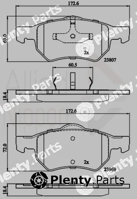 Comline ADB02222 — Brake Pad Set, disc brake ANL Braking