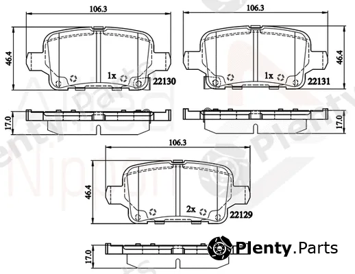 Comline ADB32307 — Brake Pad Set, disc brake ANL Braking