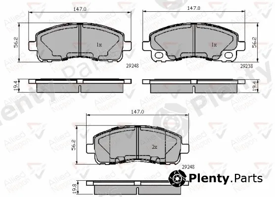 Comline ADB02005 — Brake Pad Set, disc brake ANL Braking