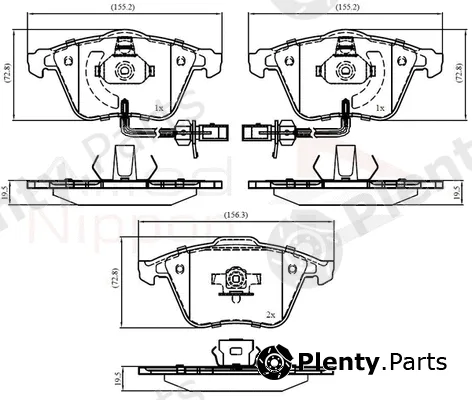 Comline ADB11753 — Brake Pad Set, disc brake ANL Braking
