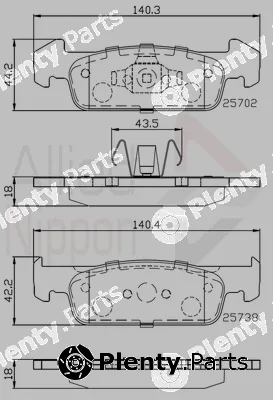 Comline ADB02223 — Brake Pad Set, disc brake ANL Braking