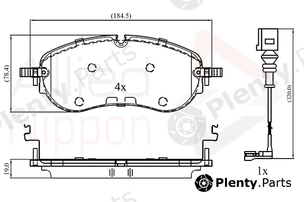 Comline ADB13413 — Brake Pad Set, disc brake ANL Braking