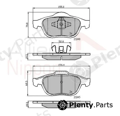 Comline ADB01116 — Brake Pad Set, disc brake ANL Braking