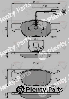 Comline ADB11171 — Brake Pad Set, disc brake ANL Braking