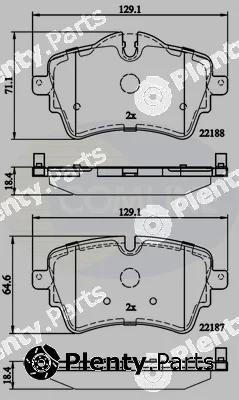 Comline CBP02261 — Brake Pad Set, disc brake Comline