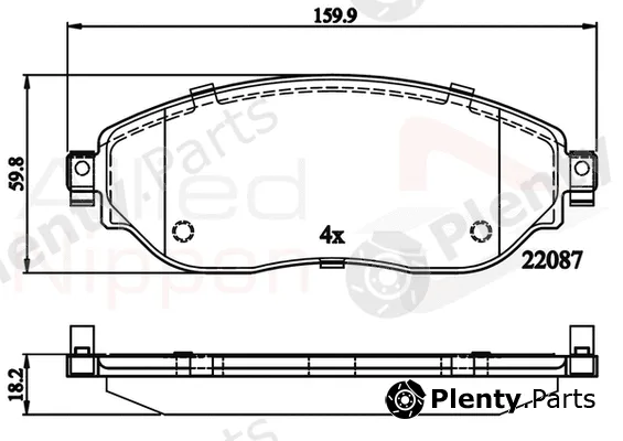 Comline ADB02285 — Brake Pad Set, disc brake ANL Braking