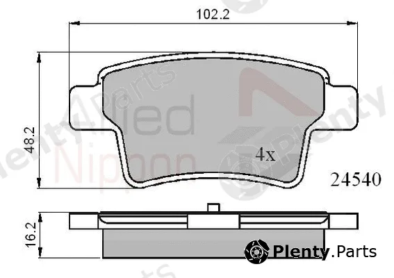 Comline ADB01713 — Brake Pad Set, disc brake ANL Braking