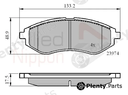 Comline ADB01186 — Brake Pad Set, disc brake ANL Braking