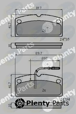 Comline CBP11796 — Brake Pad Set, disc brake Comline
