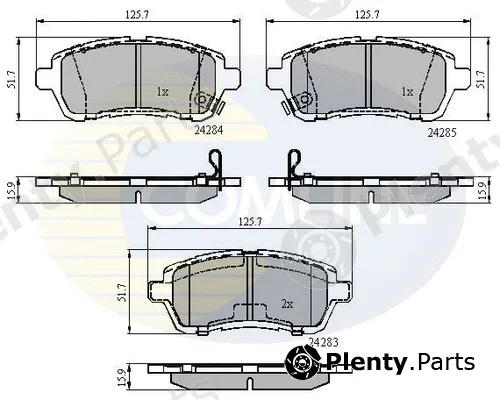 Comline CBP31620 — Brake Pad Set, disc brake Comline