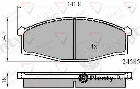 Comline ADB0758 — Brake Pad Set, disc brake ANL Braking