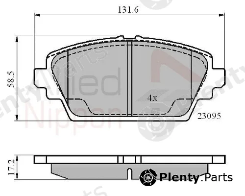 Comline ADB0802 — Brake Pad Set, disc brake ANL Braking