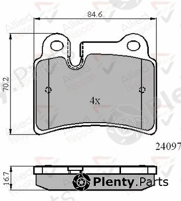 Comline ADB01728 — Brake Pad Set, disc brake ANL Braking