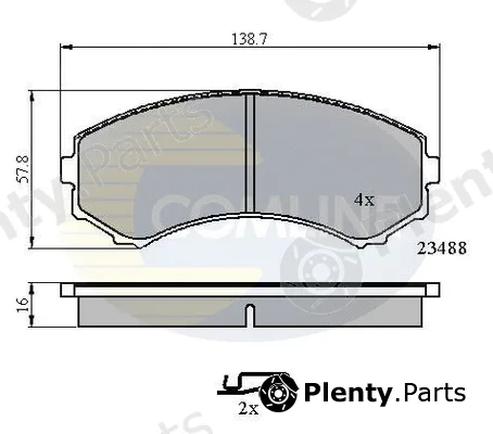Comline CBP3172 — Brake Pad Set, disc brake Comline