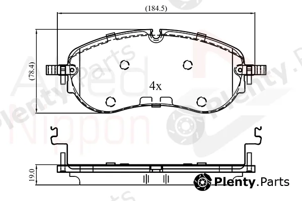 Comline ADB03413 — Brake Pad Set, disc brake ANL Braking