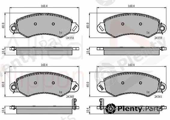 Comline ADB31544 — Brake Pad Set, disc brake ANL Braking