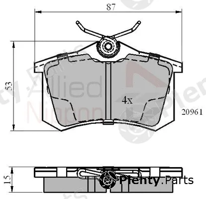 Comline ADB0108 — Brake Pad Set, disc brake ANL Braking