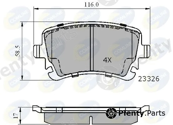 Comline CBP01313 — Brake Pad Set, disc brake Comline