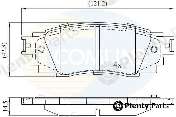 Comline CBP02430 — Brake Pad Set, disc brake Comline