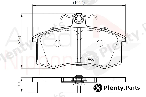 Comline ADB0173 — Brake Pad Set, disc brake ANL Braking