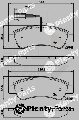Comline ADB11604 — Brake Pad Set, disc brake ANL Braking