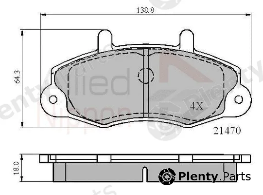 Comline ADB0132 — Brake Pad Set, disc brake ANL Braking