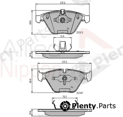Comline ADB02033 — Brake Pad Set, disc brake ANL Braking