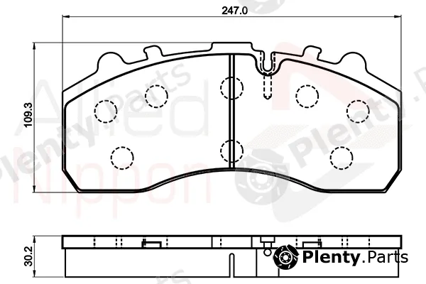 Comline ACV042HD — Brake Pad Set, disc brake ANL Braking