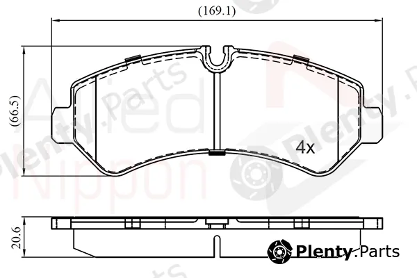 Comline ADB02853 — Brake Pad Set, disc brake ANL Braking