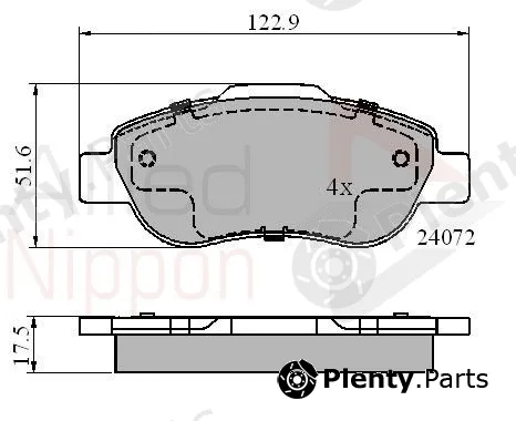 Comline ADB01600 — Brake Pad Set, disc brake ANL Braking