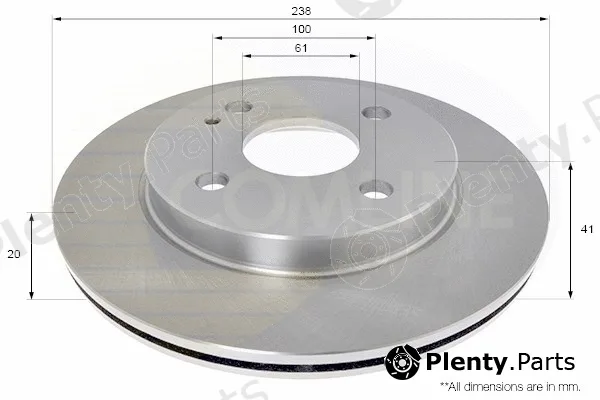 Comline ADC0472V — Brake Disc COATED
