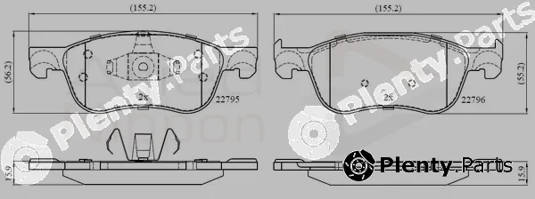 Comline ADB02368 — Brake Pad Set, disc brake ANL Braking