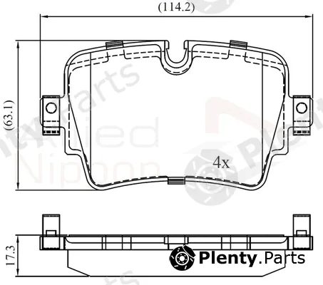 Comline ADB02455 — Brake Pad Set, disc brake ANL Braking
