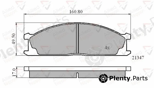 Comline ADB0423 — Brake Pad Set, disc brake ANL Braking