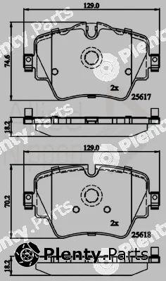 Comline ADB02319 — Brake Pad Set, disc brake ANL Braking
