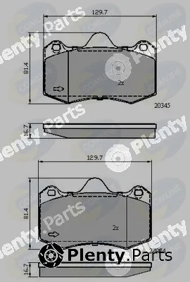 Comline CBP02107 — Brake Pad Set, disc brake Comline