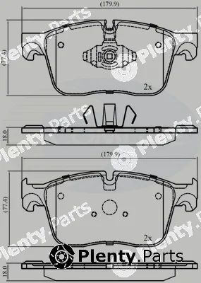 Comline CBP02385 — Brake Pad Set, disc brake Comline