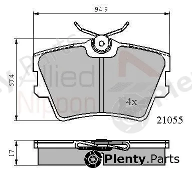 Comline ADB0272 — Brake Pad Set, disc brake ANL Braking