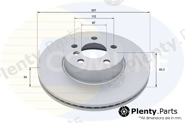 Comline ADC5055V — Brake Disc COATED