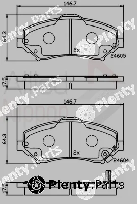 Comline ADB36066 — Brake Pad Set, disc brake ANL Braking