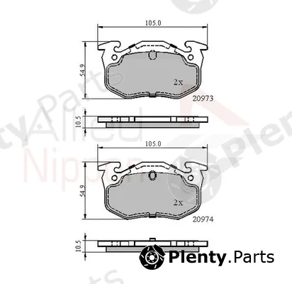 Comline ADB0522 — Brake Pad Set, disc brake ANL Braking