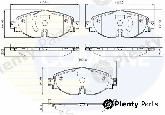Comline CBP02158 — Brake Pad Set, disc brake Comline