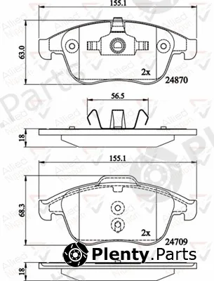 Comline ADB02162 — Brake Pad Set, disc brake ANL Braking