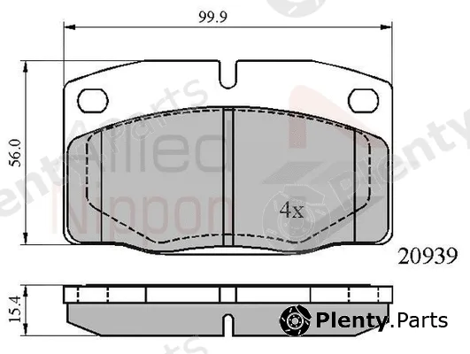 Comline ADB0135 — Brake Pad Set, disc brake ANL Braking