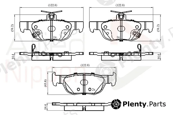 Comline ADB32857 — Brake Pad Set, disc brake ANL Braking