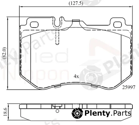 Comline ADB02347 — Brake Pad Set, disc brake ANL Braking